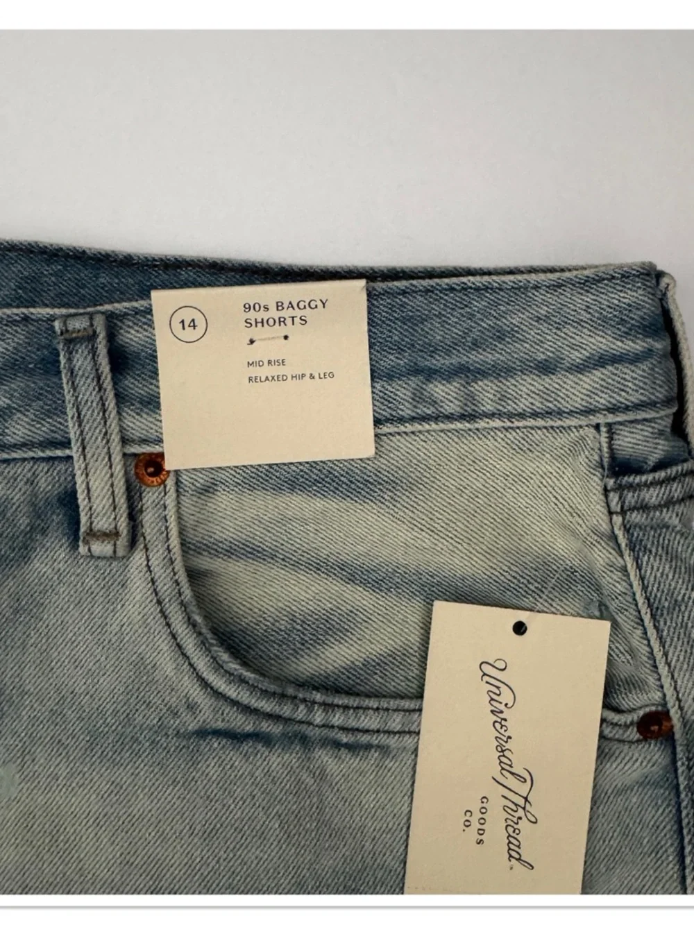 Universal Thread Light Blue 90s Baggy Denim Shorts
